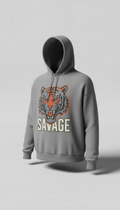 Steel Grey Relaxed Logo Hoodie
