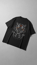 Oversized Shadow Black Tiger Tee